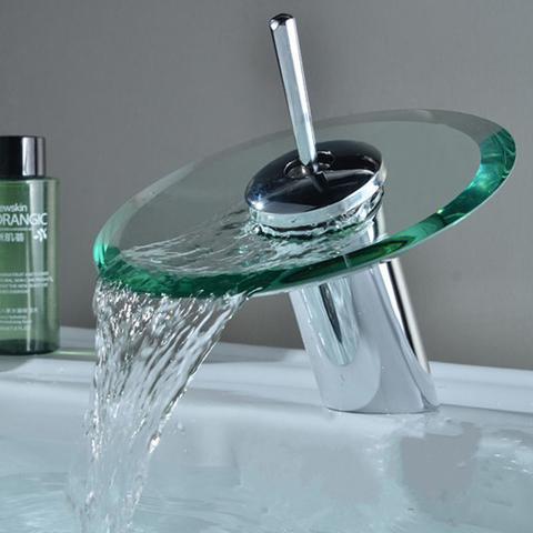 Bec En Verre Lavabo Cascade De Salle De Bains