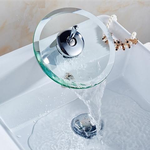 Bec En Verre Lavabo Cascade De Salle De Bains