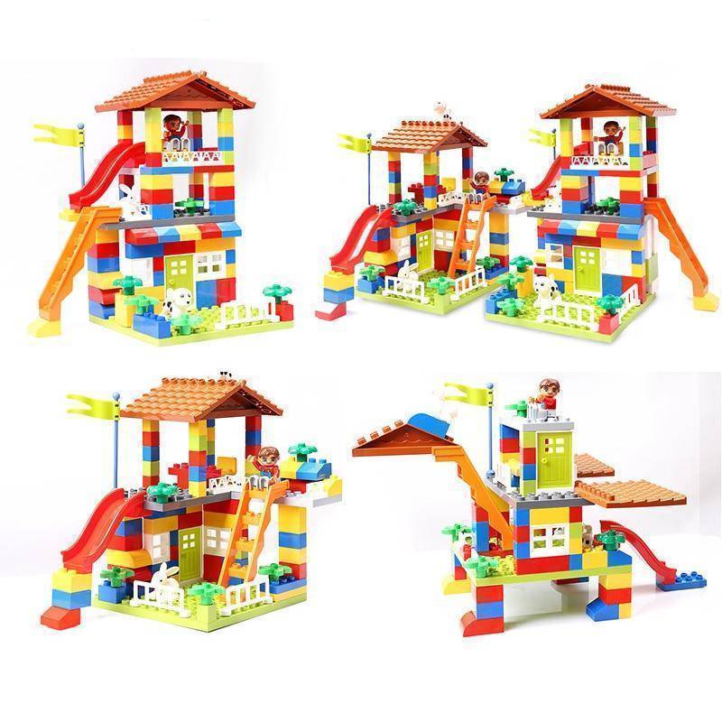 Château De Lego Coloré Pour Les Enfants