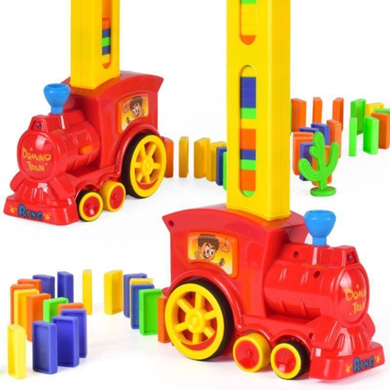 Train De Jouets Automatique De Briques Domino