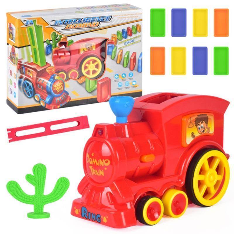 Train De Jouets Automatique De Briques Domino