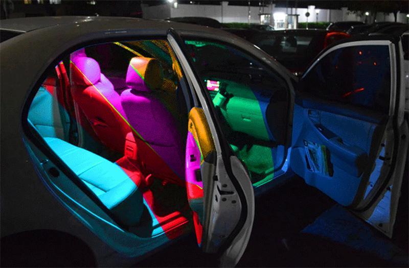 Lumières Led De Voiture Multicolores Avec Télécommande 194 168 501