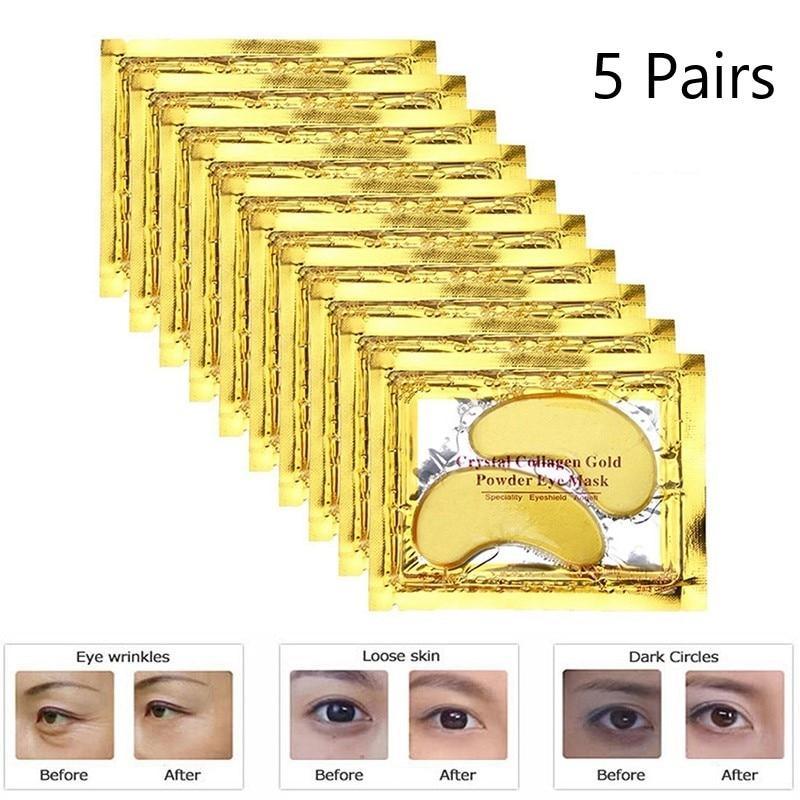 24K Gold Patch Eye Mask Patch Eye Patch Anti Rides Soins Des Yeux Or