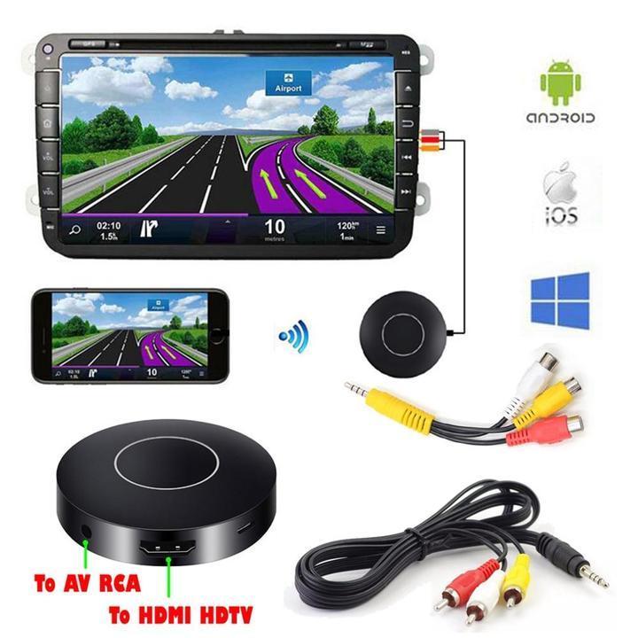 Voiture Auto Media Dlna Miracast Airplay Écran Enrouleur Bâton Tv
