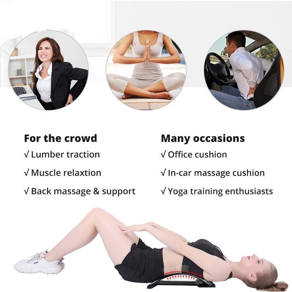 Civière Dorsale Ajustable Et Masseur De Traction