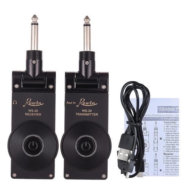 Émetteur Et Récepteur De Système De Guitare Sans Fil Rechargeable
