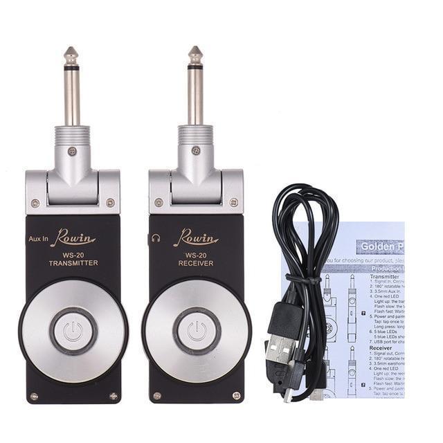 Émetteur Et Récepteur De Système De Guitare Sans Fil Rechargeable