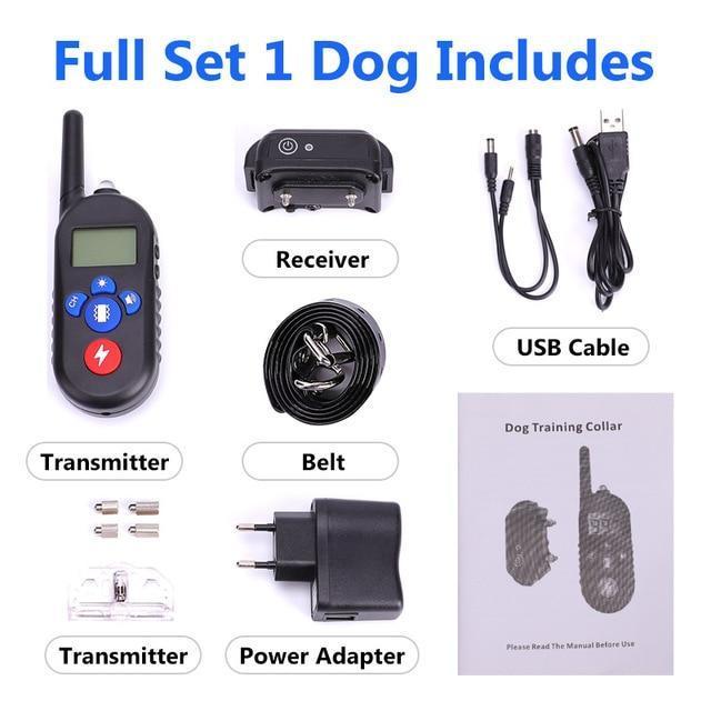 Les Colliers De Dressage Électroniques Imperméables Pour Chiens Arrêtent Les Aboiements De La Télécommande
