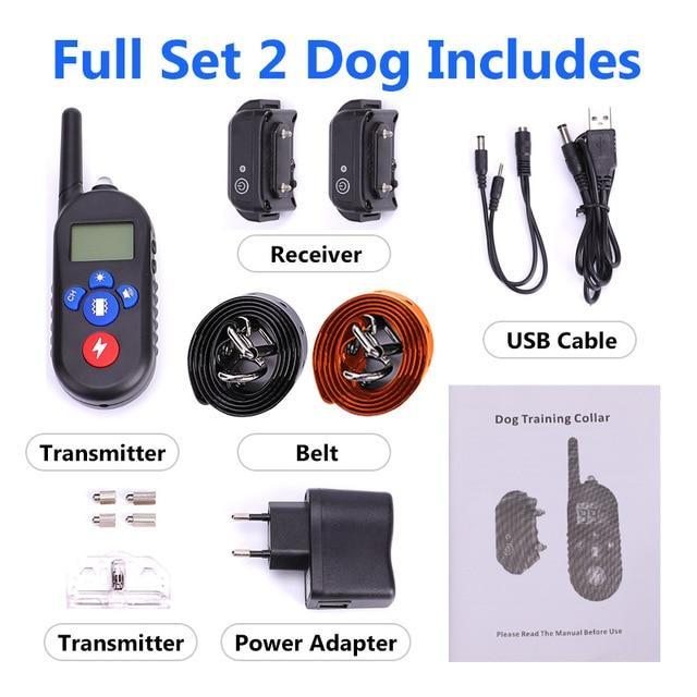 Les Colliers De Dressage Électroniques Imperméables Pour Chiens Arrêtent Les Aboiements De La Télécommande