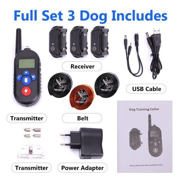 Les Colliers De Dressage Électroniques Imperméables Pour Chiens Arrêtent Les Aboiements De La Télécommande