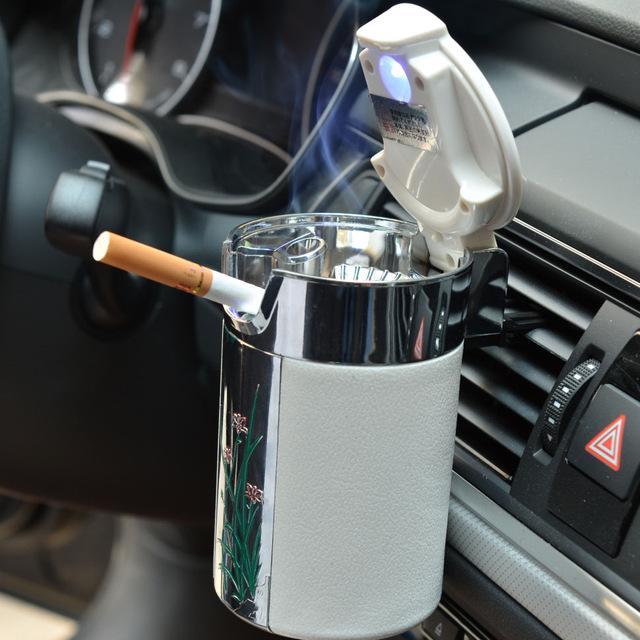 Cendrier De Cigarette Portable À Led