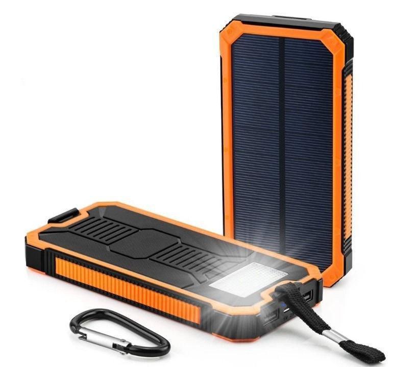 Chargeur De Banque Portable D'Énergie Solaire Étanche-20000Mah