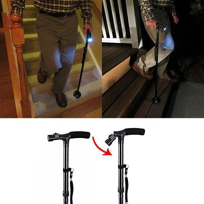 Canne Magic Hurry Pliante Avec Led Trusty Cane