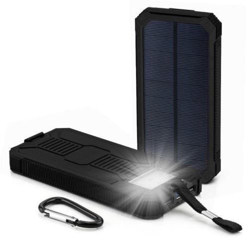Chargeur De Banque Portable D'Énergie Solaire Étanche-80000Mah