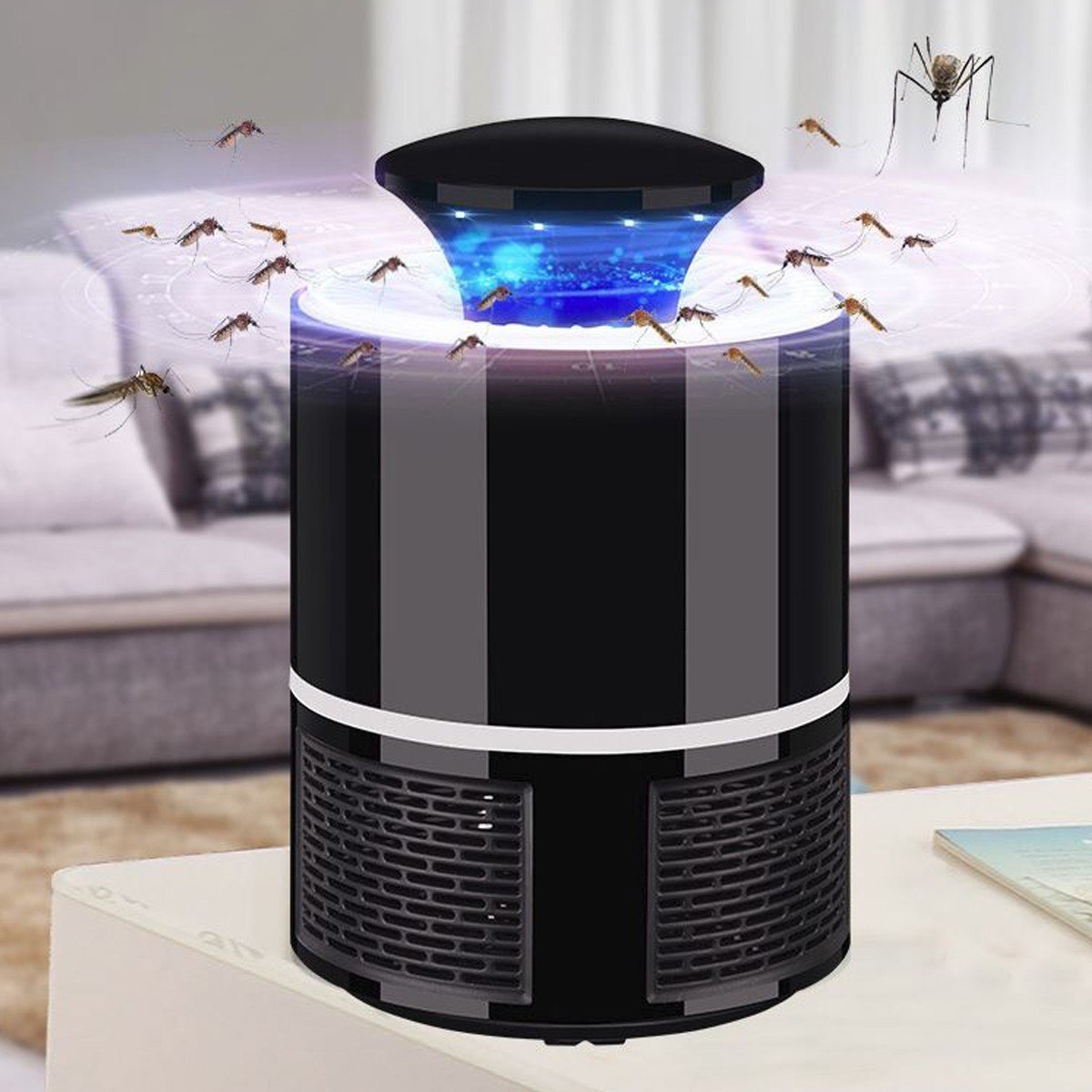 Trappeur Mosquito Usb-Led Bug Zapper Electrique
