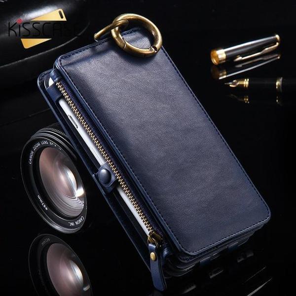 Etui Portefeuille Rétro En Cuir De Luxe Pour Iphone Et Samsung Galaxy