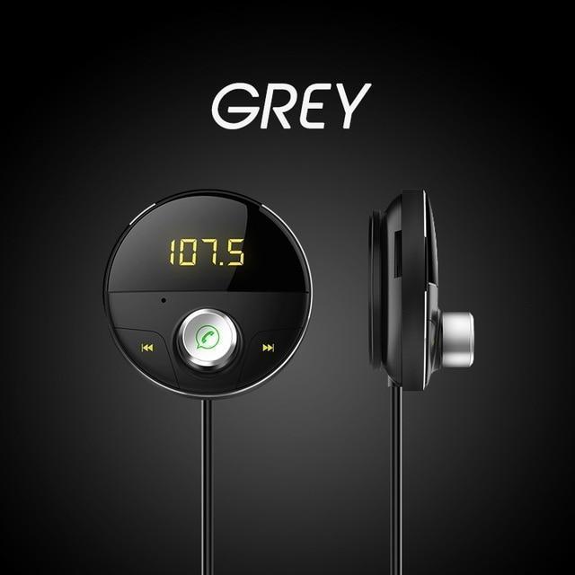 Haut-Parleur Auto Transmetteur Fm Bluetooth Avec Adaptateur Usb