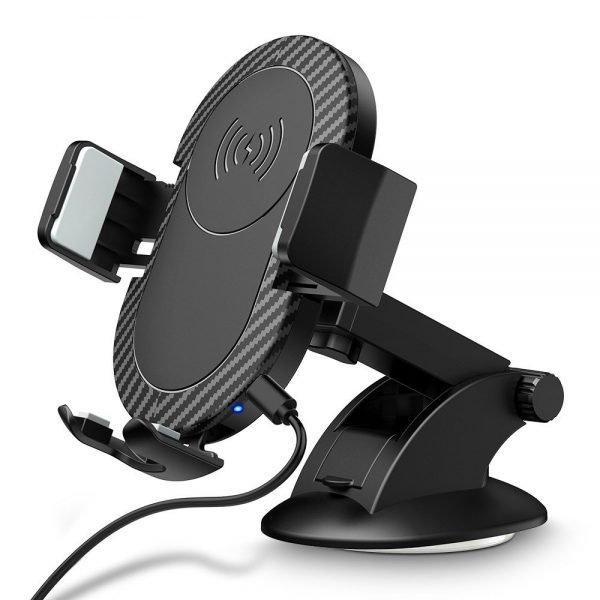 Support De Téléphone De Voiture Et Chargeur Rapide Sans Fil
