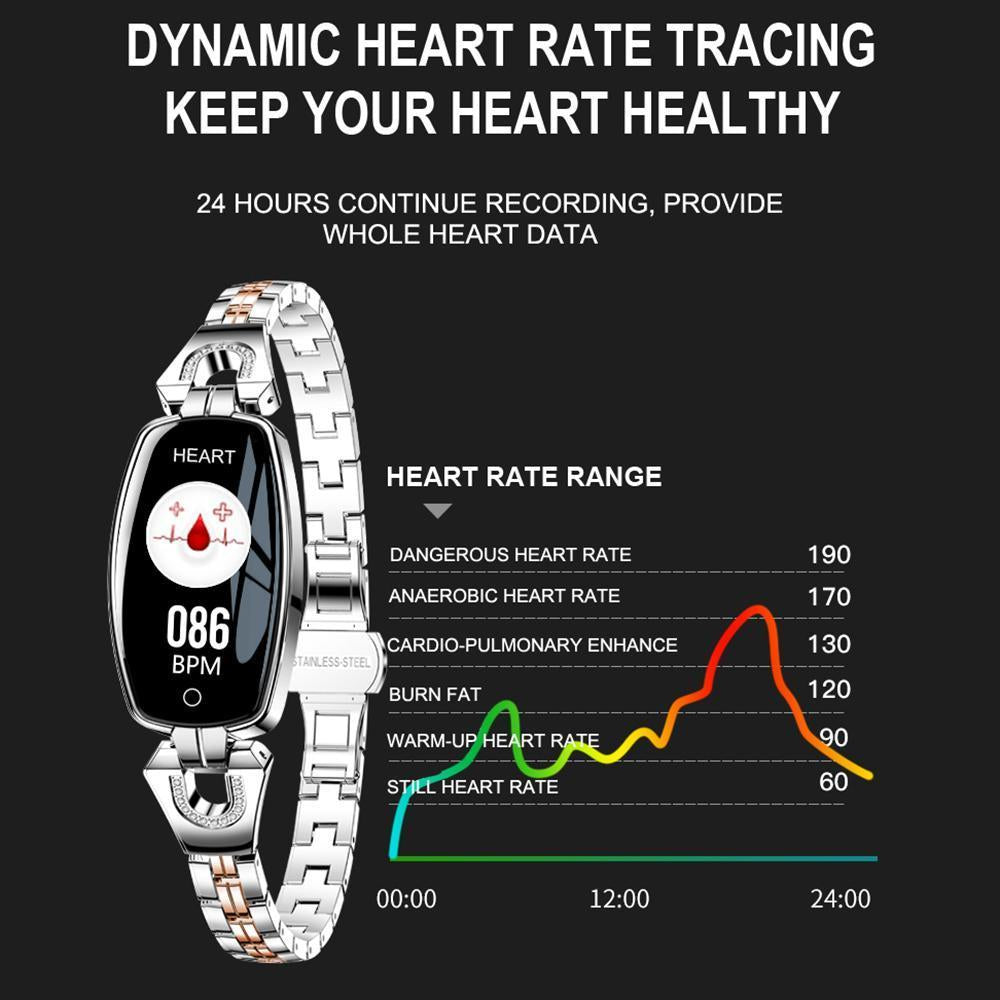 Premium Smart Watch Pour Femmes Compatibles Avec Android Et Io